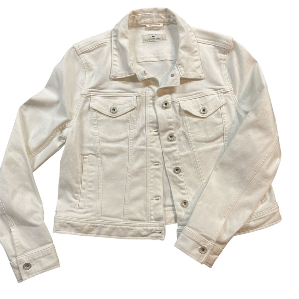 Vineyard Vines Off-White Denim Jacket